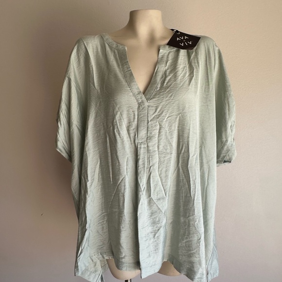 Ava & Viv Tops - #29 Ava Viv 2X top mint green Green Women's Top